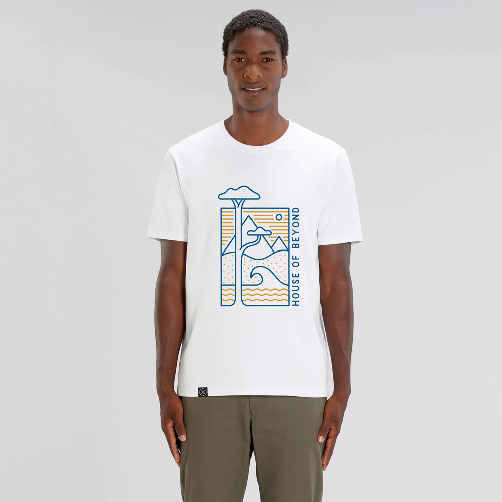 HOB World Print T-Shirt White - House of Beyond